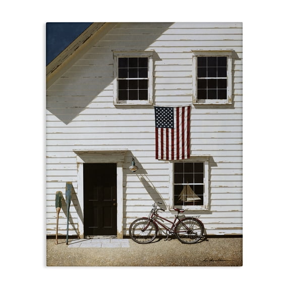 Stupell Industries Traditional Americana Cape House Entrance Canvas Art, 24 x 30, by Zhen-Huan Lu
