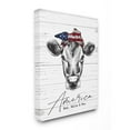 thumbnail image 1 of Stupell Industries Americana Cow Red White and Moo Country Farm Quote Canvas Wall Art Design by Lettered and Lined, 30" x 40", 1 of 6
