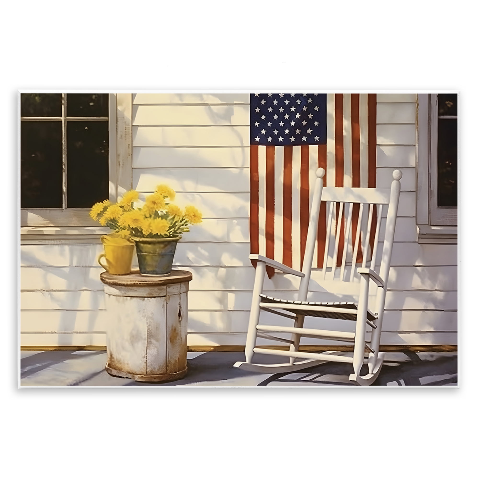 Stupell Industries Americana Deco Scene Travel & Places Painting Unframed Art Print Wall Art, 19 x 13
