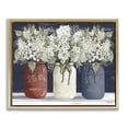 thumbnail image 1 of Stupell Industries Americana Floral Bouquets Rustic Flowers Country Pride Metallic Gold Framed Floating Canvas Wall Art, 16x20, by Cindy Jacobs, 1 of 9