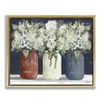 thumbnail image 1 of Stupell Industries Americana Floral Bouquets Rustic Flowers Country Pride Metallic Gold Framed Floating Canvas Wall Art, 24x30, by Cindy Jacobs, 1 of 9