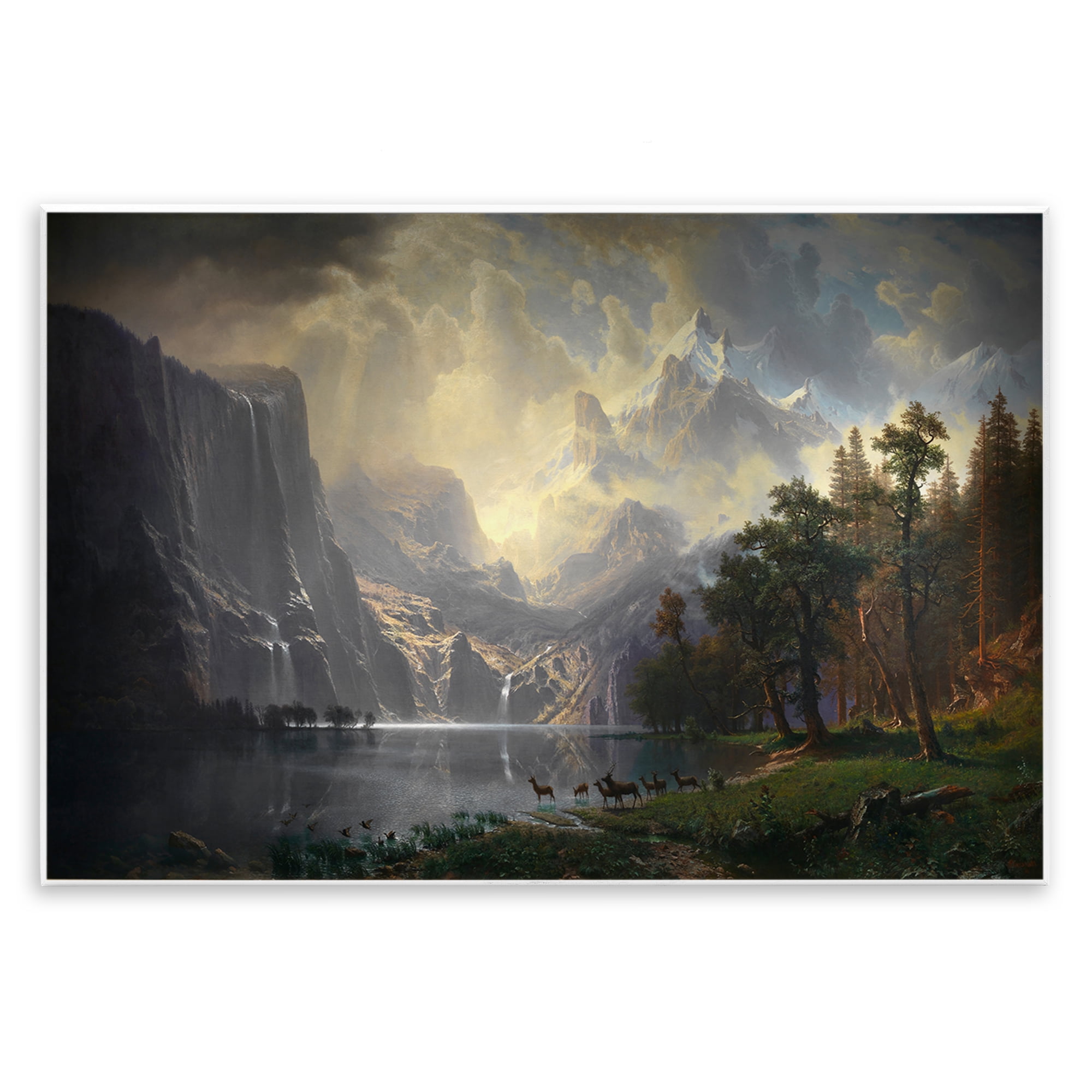 Stupell Industries Among Sierra Nevada Mountains Landscape & Nature Painting Unframed Art Print Wall Art, 19 x 13