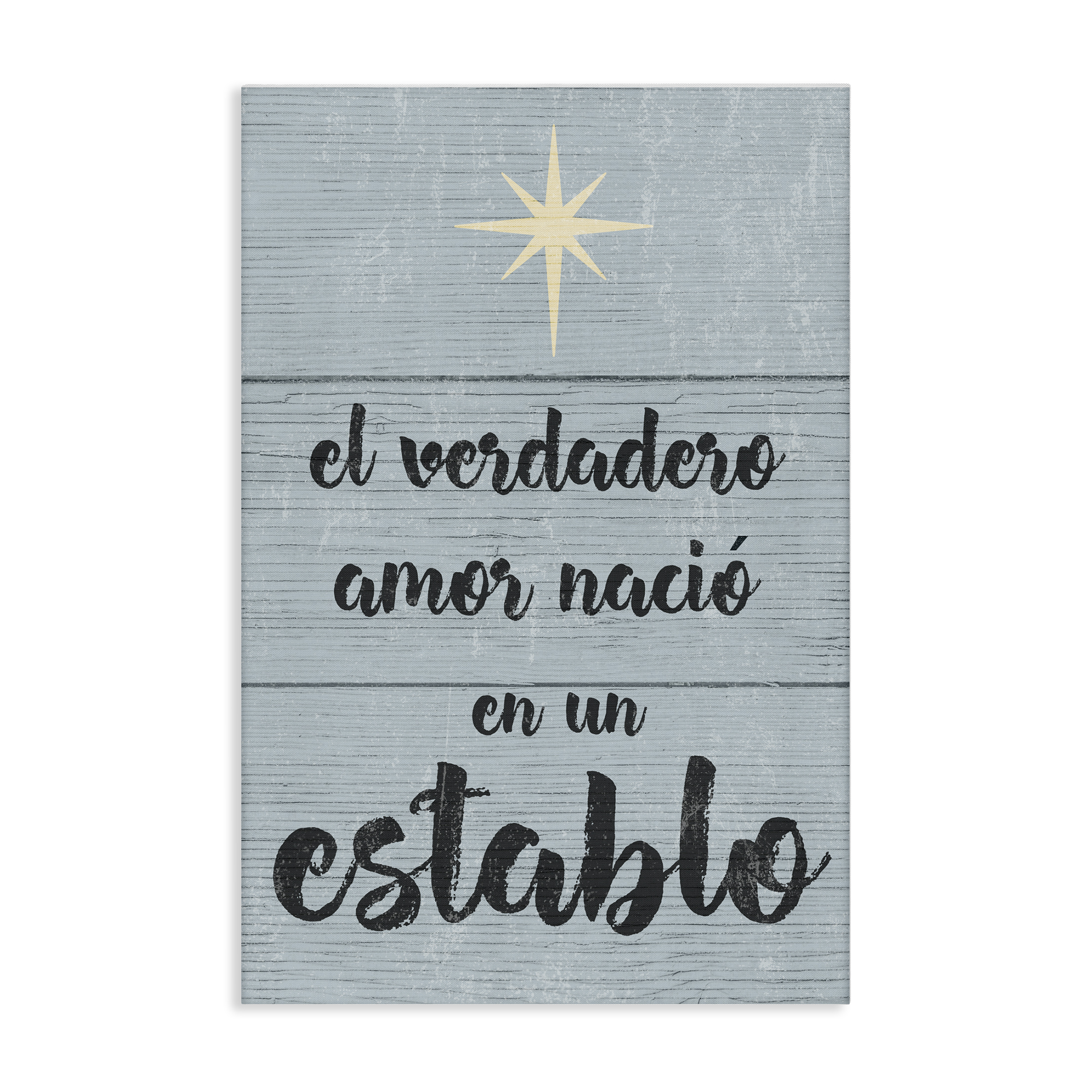 Stupell Industries Amor Verdadero en un Establo Holiday Painting Wrapped Canvas Art Print Wall Art, 30 x 45