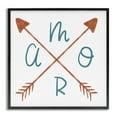 thumbnail image 1 of Stupell Industries Amor con Flechas Cruzadas Typography and Symbols Painting Gray Framed Art Print Wall Art, 24 x 24, 1 of 2