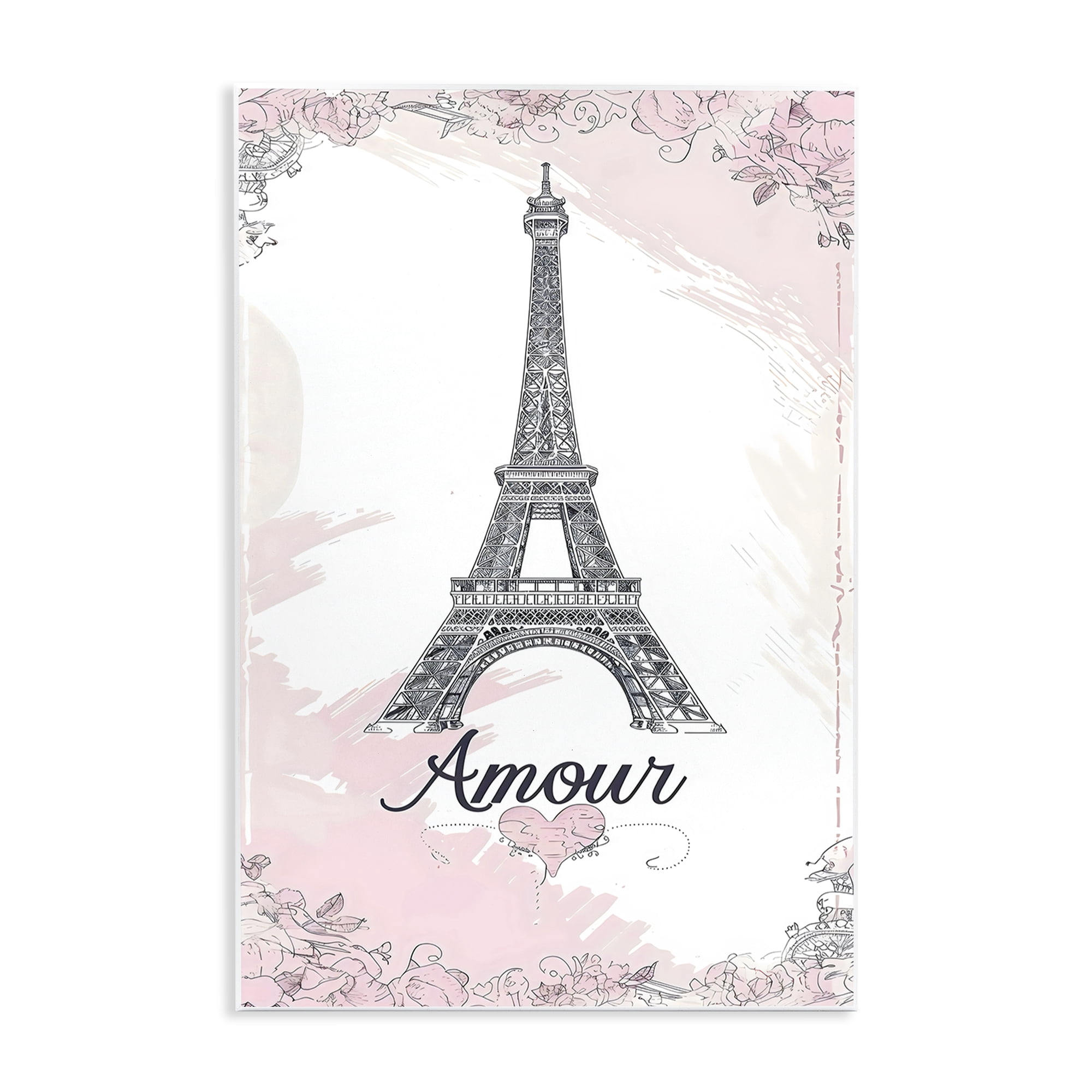 Stupell Industries Amour Vintage Eiffel Tower Wall Plaque Art, design by Creative Studio