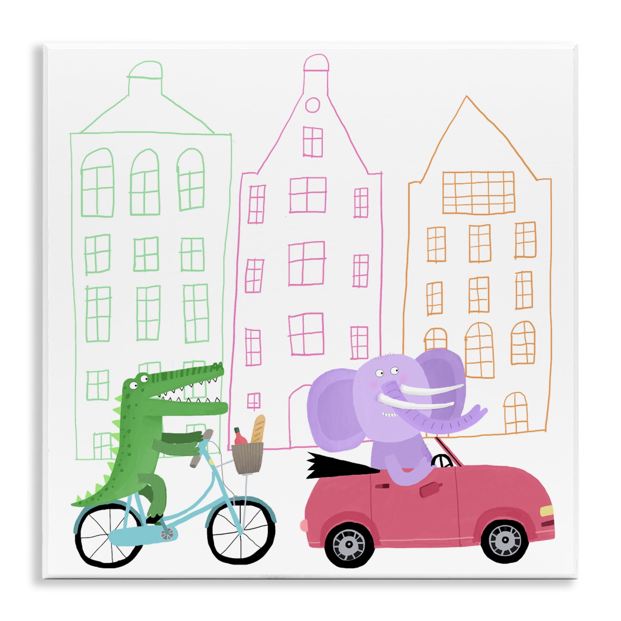 Stupell Industries Amsterdam Buildings & Animals Wall Plaque Art, design by Carla Daly