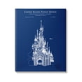 thumbnail image 1 of Stupell Industries Amusement Castle Blueprint Graphic Art Gallery Wrapped Canvas Print Wall Art, Design by Karl Hronek, 1 of 7