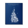 thumbnail image 1 of Stupell Industries Amusement Castle Blueprint Graphic Art Gallery Wrapped Canvas Print Wall Art, Design by Karl Hronek, 1 of 7
