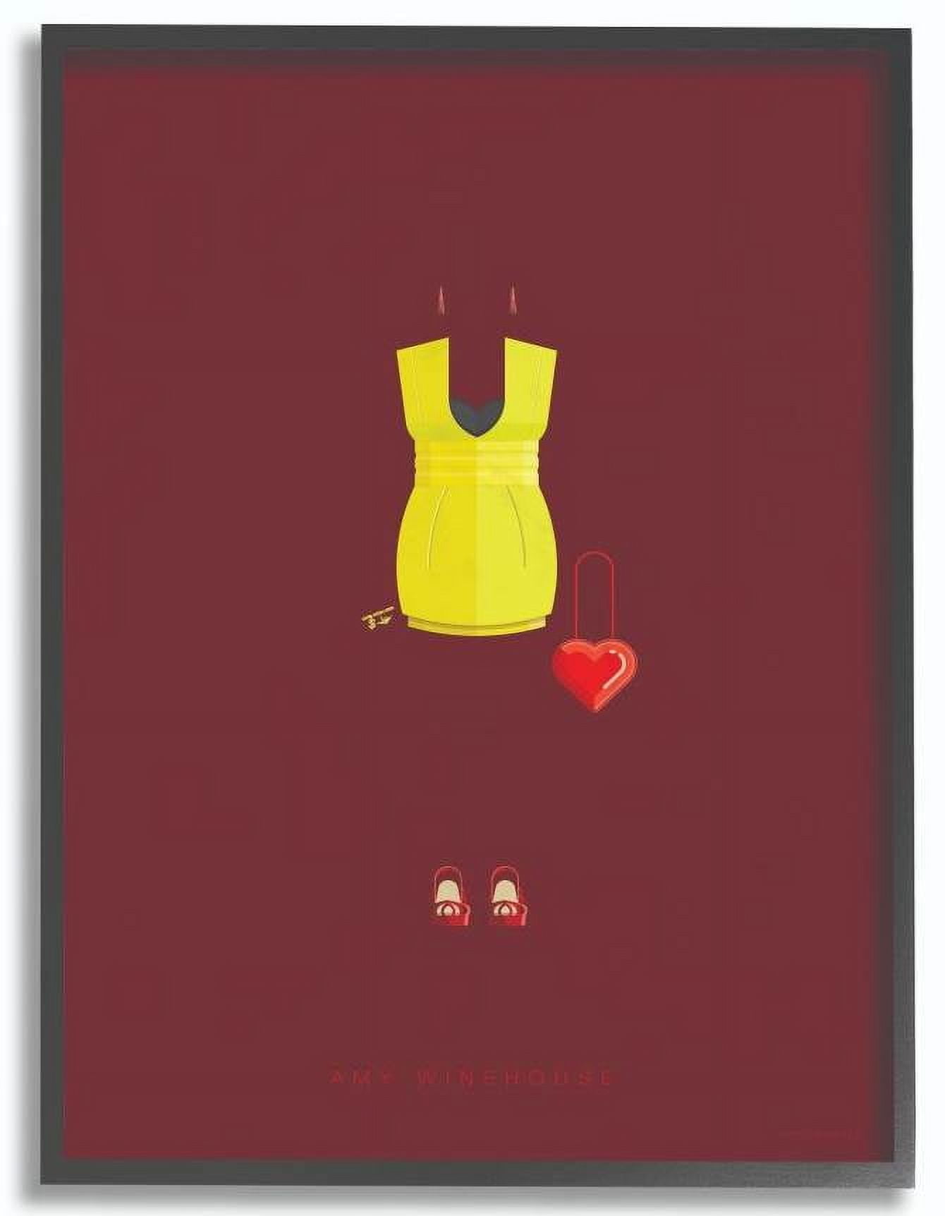 Stupell Industries Amy Winehouse Famous People Characters Fashion Design Framed Wall Art by Fred Birchal