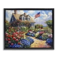 thumbnail image 1 of Stupell Industries An American House Black Framed Floater Canvas Wall Art design by LSR Creative Studio, 17 x 21, 1 of 9