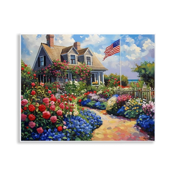 Stupell Industries An American House Wall Plaque Art design by LSR Creative Studio, 11 x 14