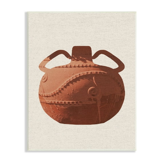 Stupell Industries Ancient Clay Urn Modern Still Life Brown Pottery, 10 x 15,Design by Daphne Polselli
