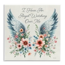 Stupell Industries Angel Watching Me Plants & Flowers Painting Unframed Art Print Wall Art, 12 x 12