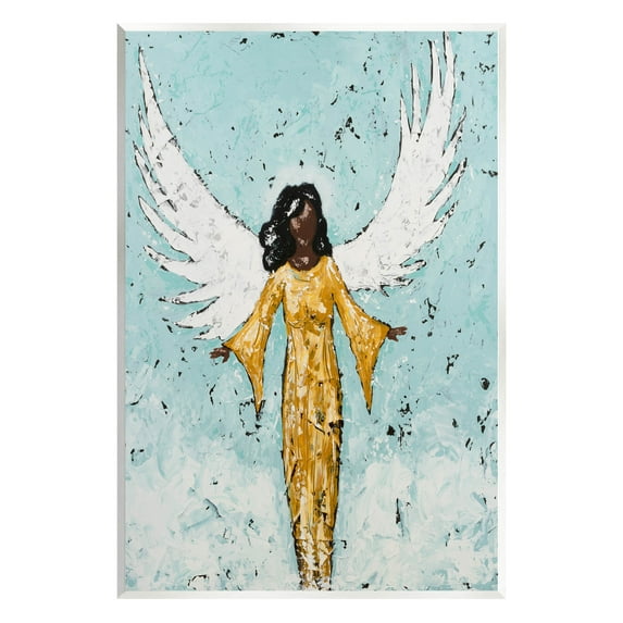 Stupell Industries Angel Wings Woman Portrait Painting Unframed Art Print Wall Art, Design by Jade Reynolds