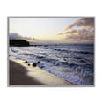 thumbnail image 1 of Stupell Industries Angled Sunset Beach Gray Framed Giclee Art design by BRUCE NAWROCKE, 16 x 20, 1 of 8