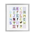 thumbnail image 1 of Stupell Industries Contemporary Animal Alphabet in Light Grey Gray Framed Print Under Glass, 17 x 21, by Carla Daly, 1 of 8