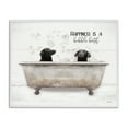 thumbnail image 1 of Stupell Industries Animal Bathroom Happy Dogs Animals & Insects Painting White Framed Art Print Wall Art, 20 x 16, 1 of 9
