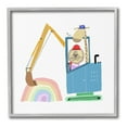 thumbnail image 1 of Stupell Industries Animals Digging Rainbow Animals & Insects Painting Gray Framed Art Print Wall Art, 17 x 17, 1 of 9