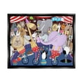thumbnail image 1 of Stupell Industries Animals in Circus Scene Animals & Insects Painting Black Floater Framed Art Print Wall Art, 21 x 17, 1 of 10