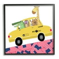 thumbnail image 1 of Stupell Industries Animals in NYC Taxi Animals & Insects Painting Black Framed Art Print Wall Art, 17 x 17, 1 of 9