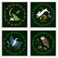 thumbnail image 1 of Stupell Industries Animals with Circular Wreaths Animals Painting White Framed Art Print Wall Art, 12 x 12, Set of 4, 1 of 2
