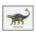 thumbnail image 1 of Stupell Industries Contemporary Ankylosaurus Dinosaur Learning Black Framed Giclee Art, 14 x 11, by Brett Blumenthal, 1 of 8