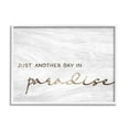 thumbnail image 1 of Stupell Industries Another Day In Paradise Calligraphy Grain Pattern , 20 x 16, Design by Lil' Rue, 1 of 5