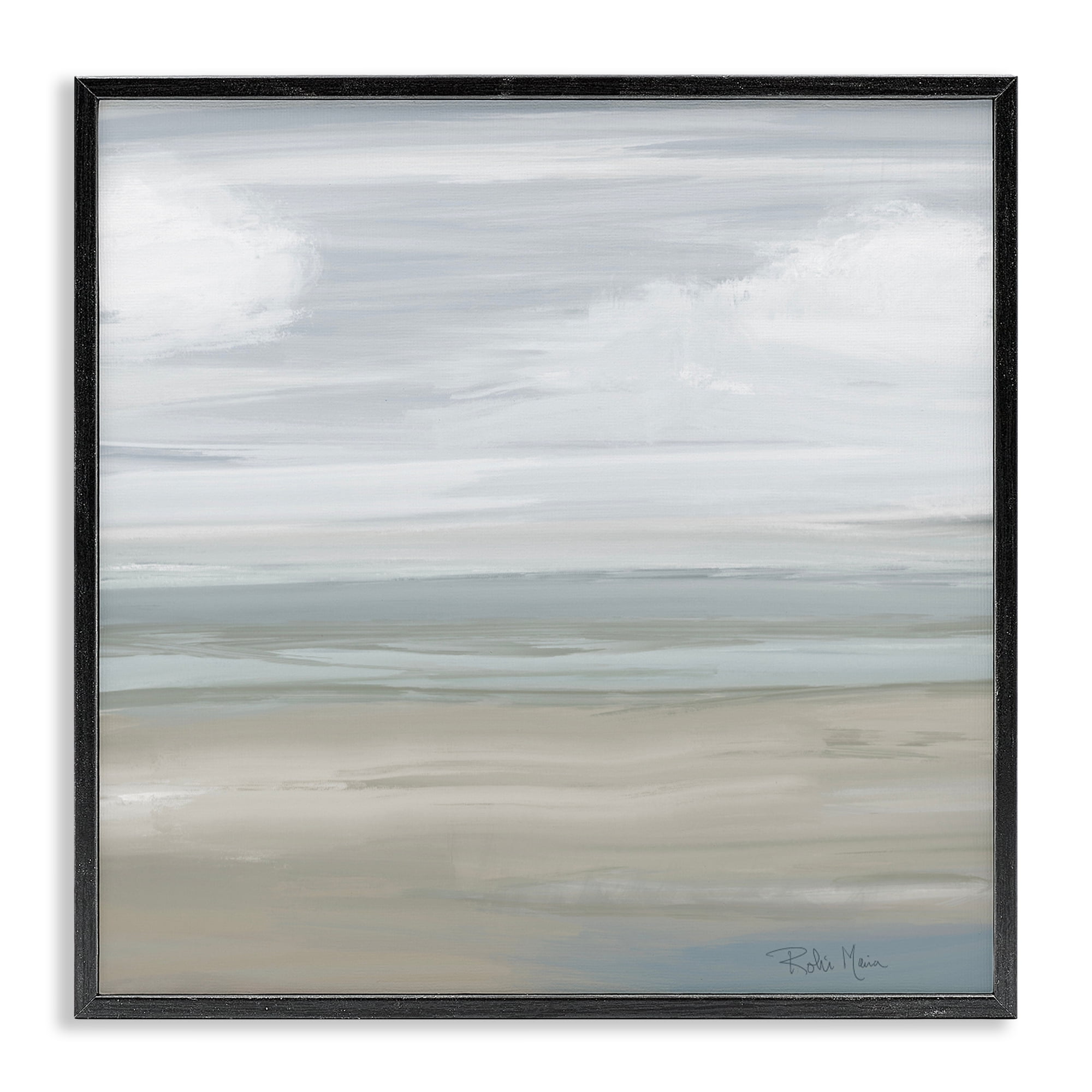 Stupell Industries Another Day Peaceful Landscape Black Framed Giclee Art, design by Robin Maria