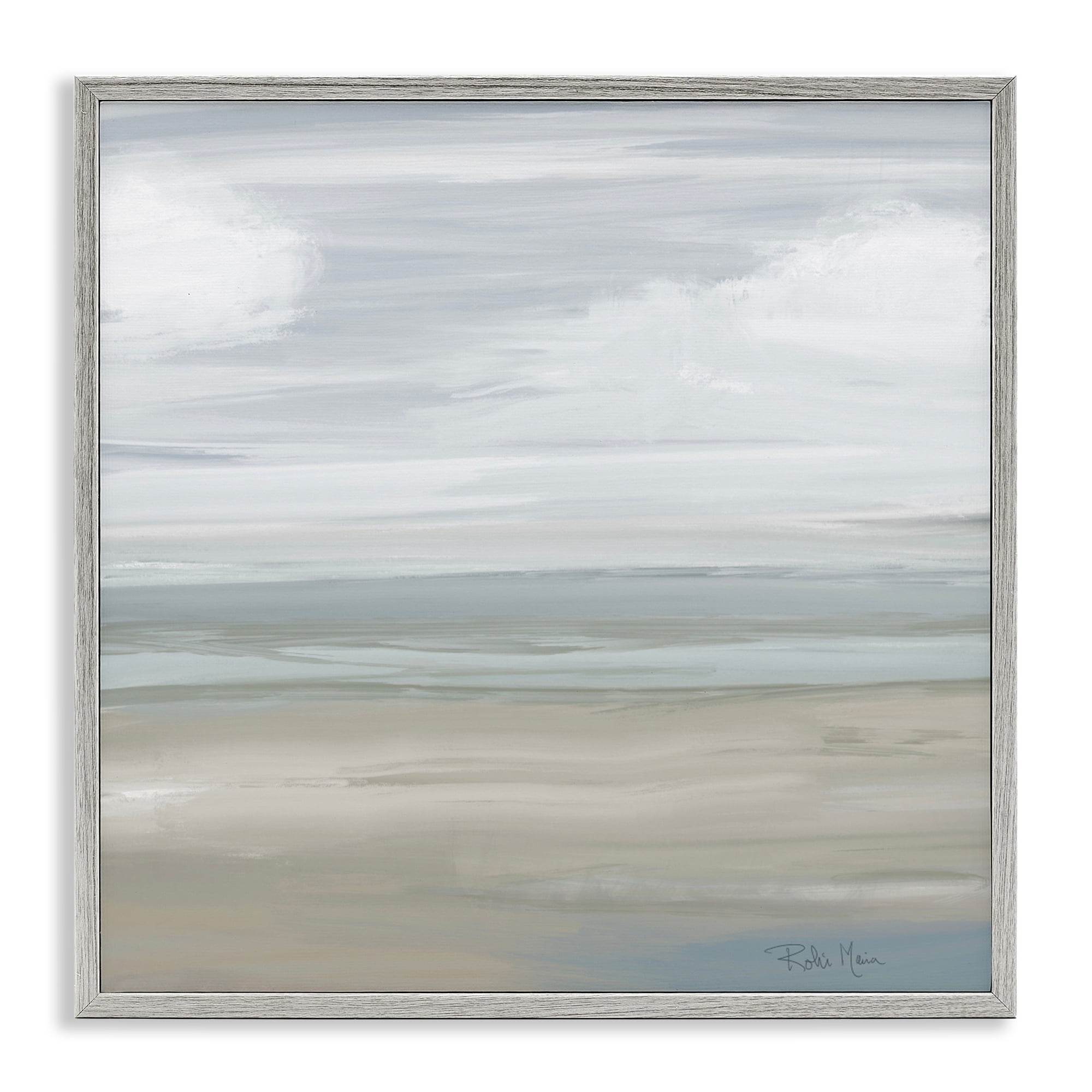 Stupell Industries Another Day Peaceful Landscape Gray Framed Giclee Art, design by Robin Maria