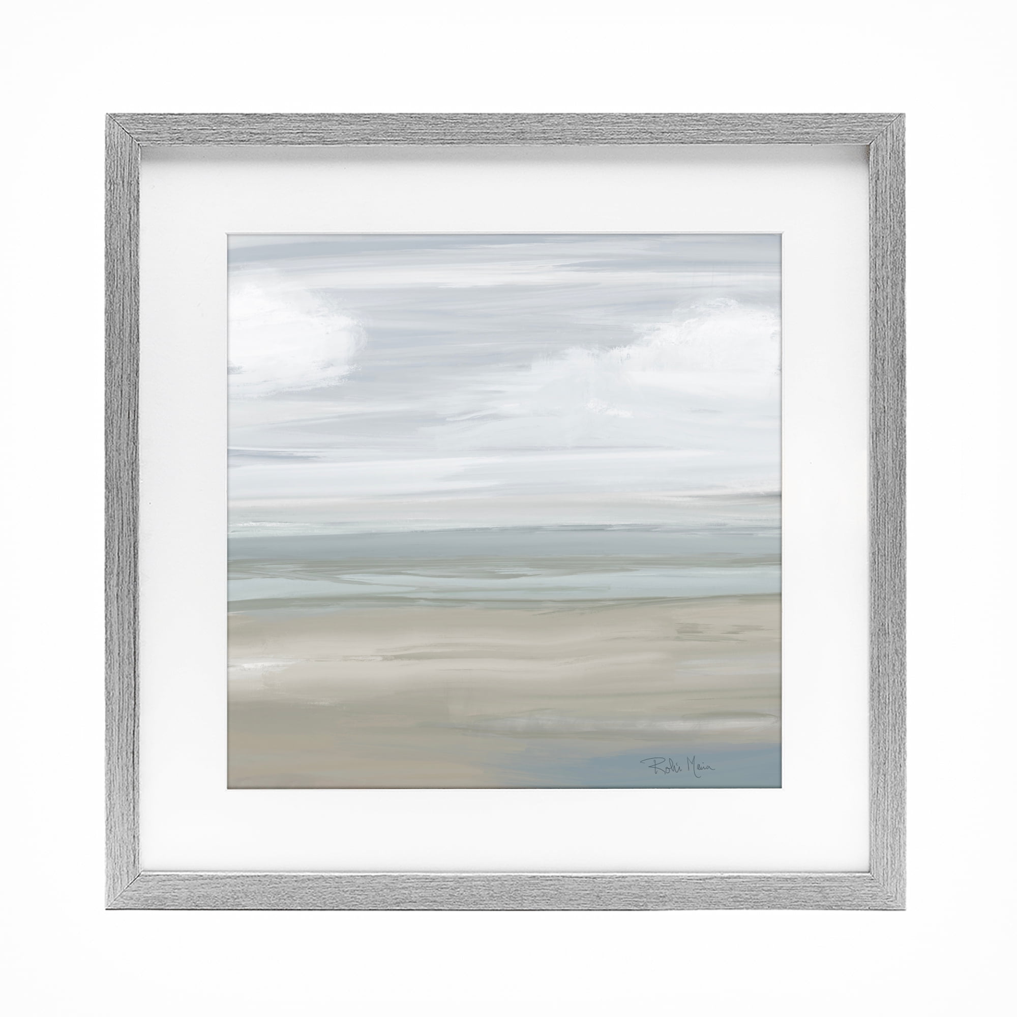 Stupell Industries Another Day Peaceful Landscape Gray Framed Print Under Glass, design by Robin Maria