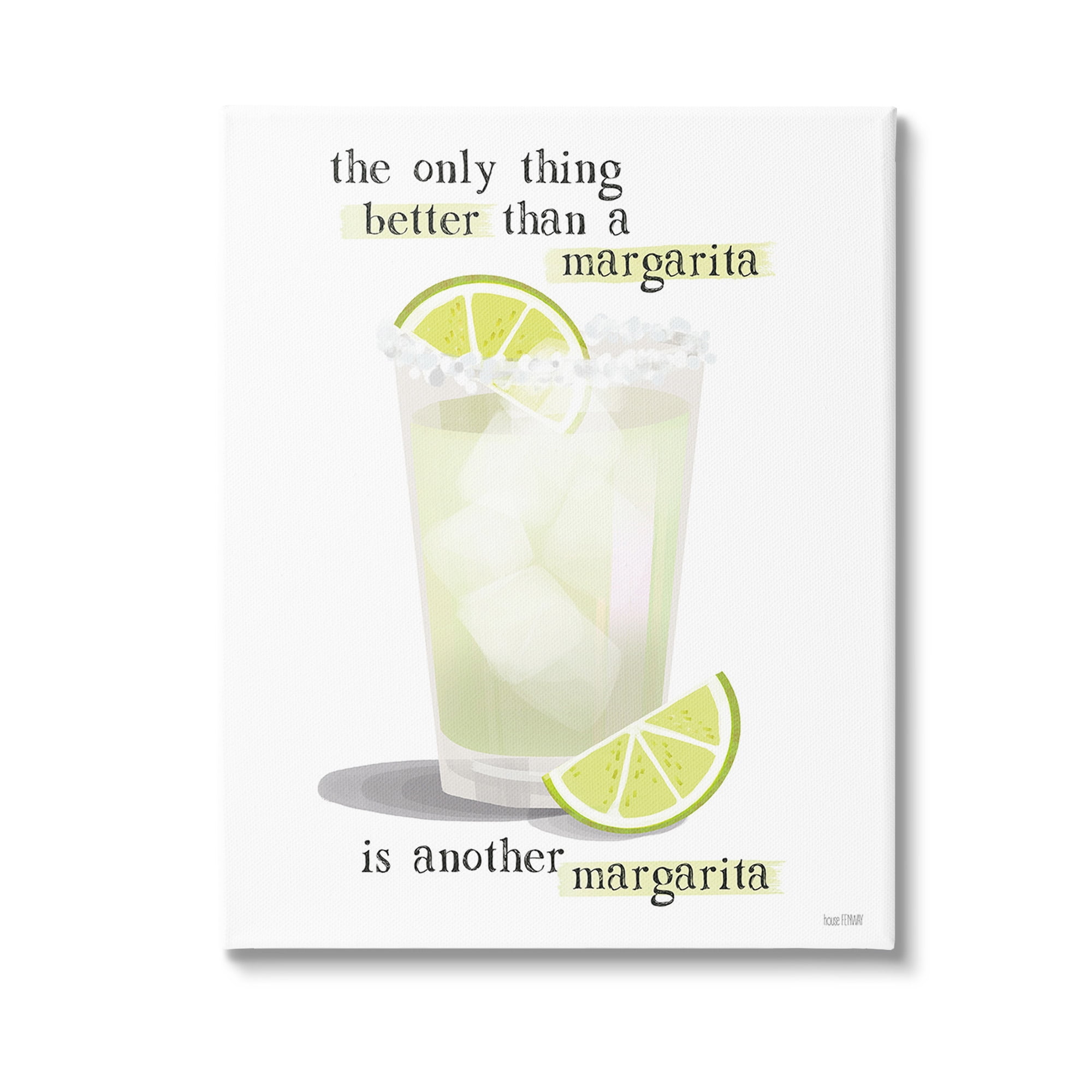 Stupell Industries Another Margarita Phrase Food & Beverage Painting Gallery Wrapped Canvas Art Print Wall Art, 16 x 20