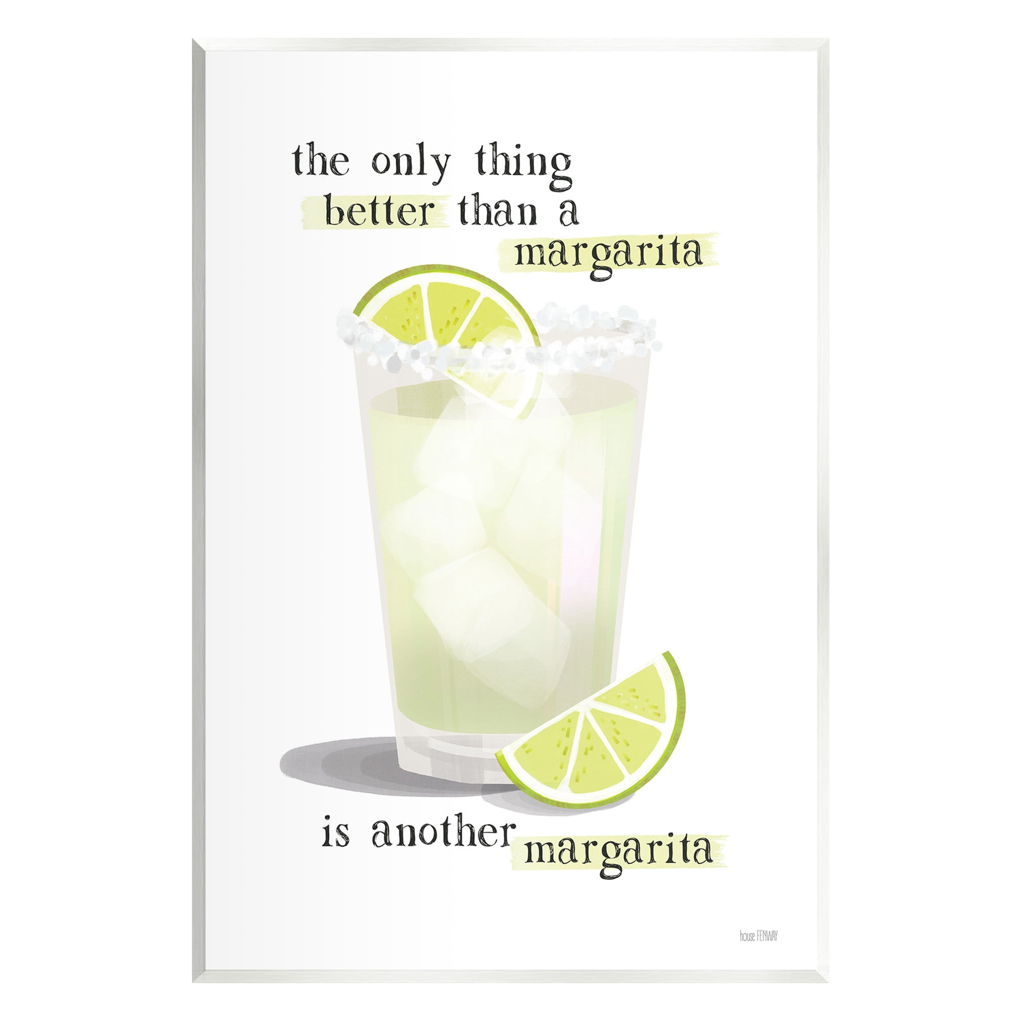 Stupell Industries Another Margarita Phrase Food & Beverage Painting Unframed Art Print Wall Art, 13 x 19