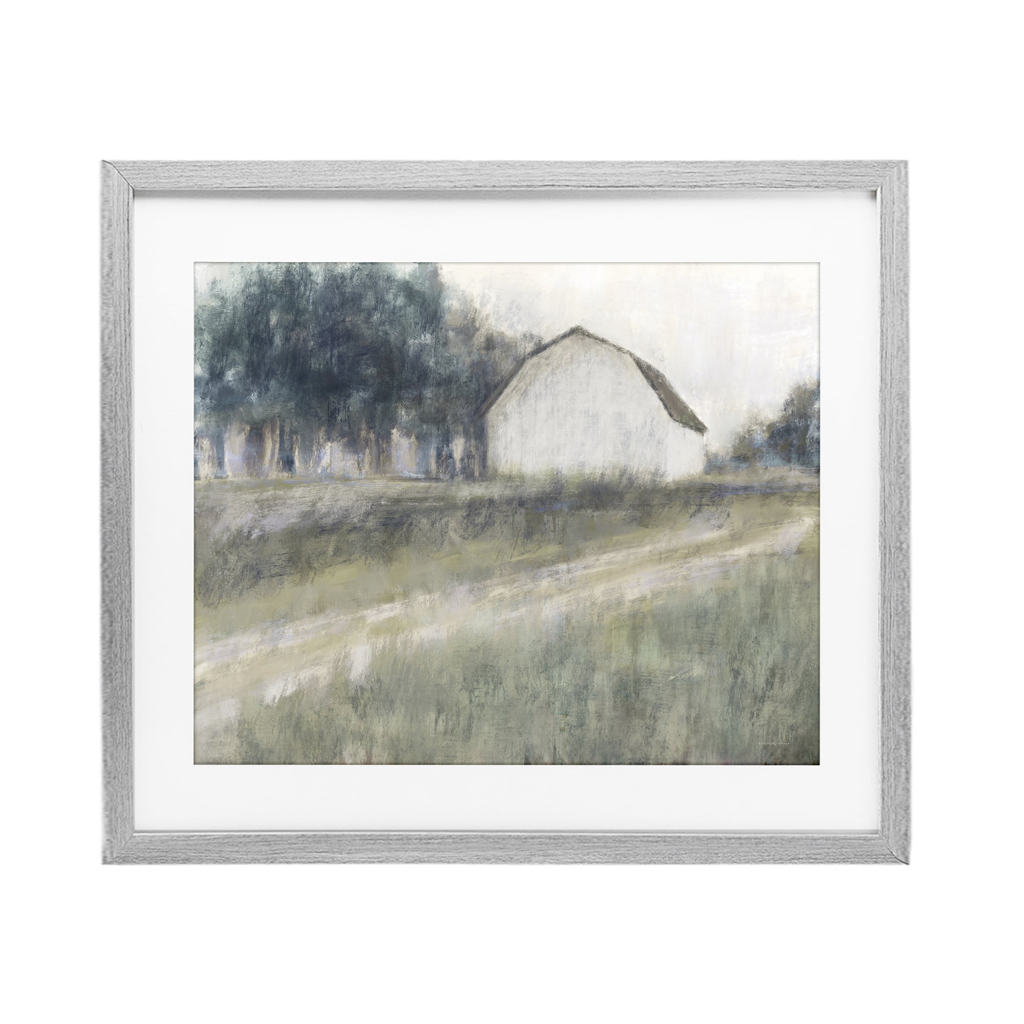 Stupell Industries Another Path Abstraction Gray Framed Print Under Glass, design by Kamdon Kreations