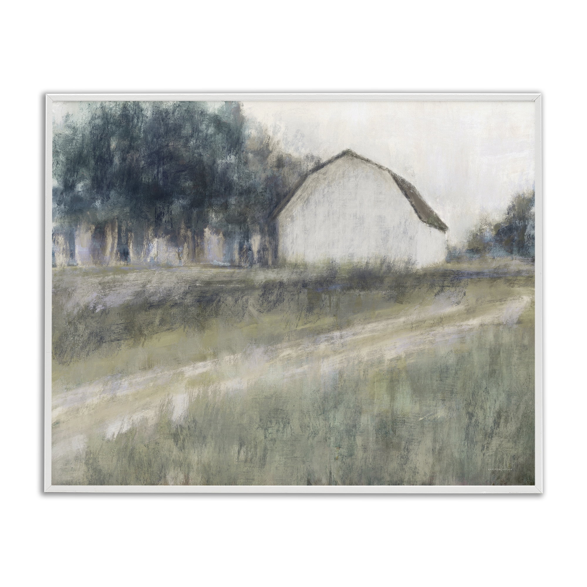 Stupell Industries Another Path Abstraction White Framed Giclee Art, design by Kamdon Kreations