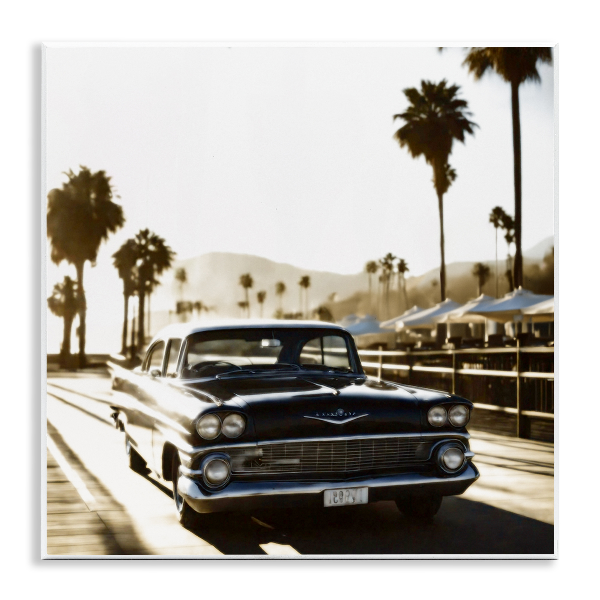 Stupell Industries Antique Car Cruising Transportation Painting Unframed Art Print Wall Art, 12 x 12