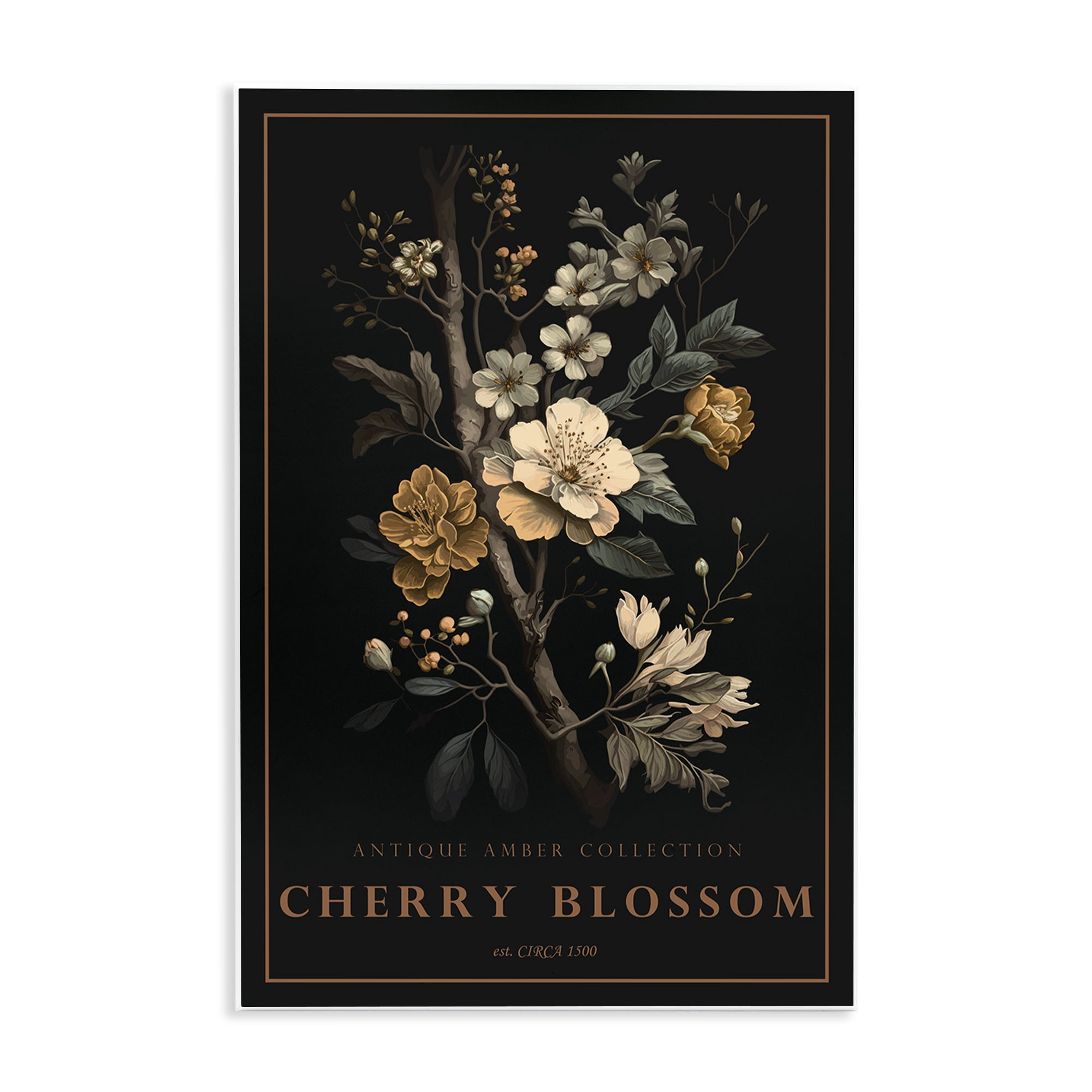 Stupell Industries Antique Cherry Blossom Light Wall Plaque Art, design by Chris Giampietro