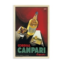 Stupell Industries Antique Compari Liquor Advertisements Painting Unframed Art Print Wall Art, 10 x 15