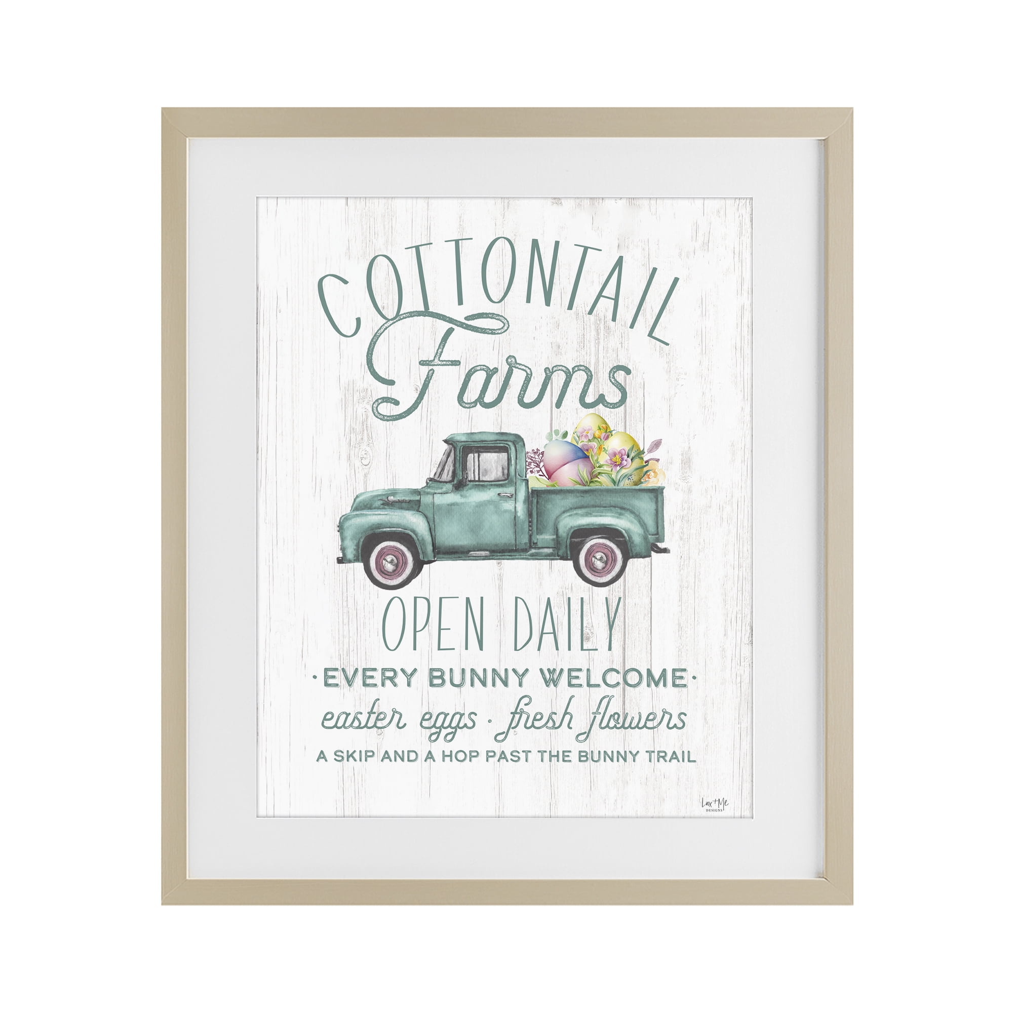 Stupell Industries Antique Cottontail Farms Birch Framed Print Under Glass, design by Lux + Me Designs