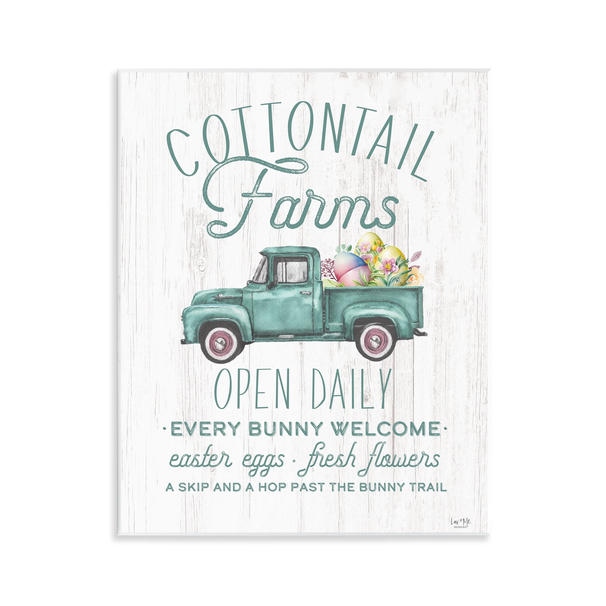 Stupell Industries Antique Cottontail Farms Wall Plaque Art, design by Lux + Me Designs