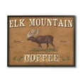 thumbnail image 1 of Stupell Industries Antique Elk Mountain Coffee Kitchen Sign Rustic Animal, 16 x 20, Design by June Erica Vess, 1 of 7
