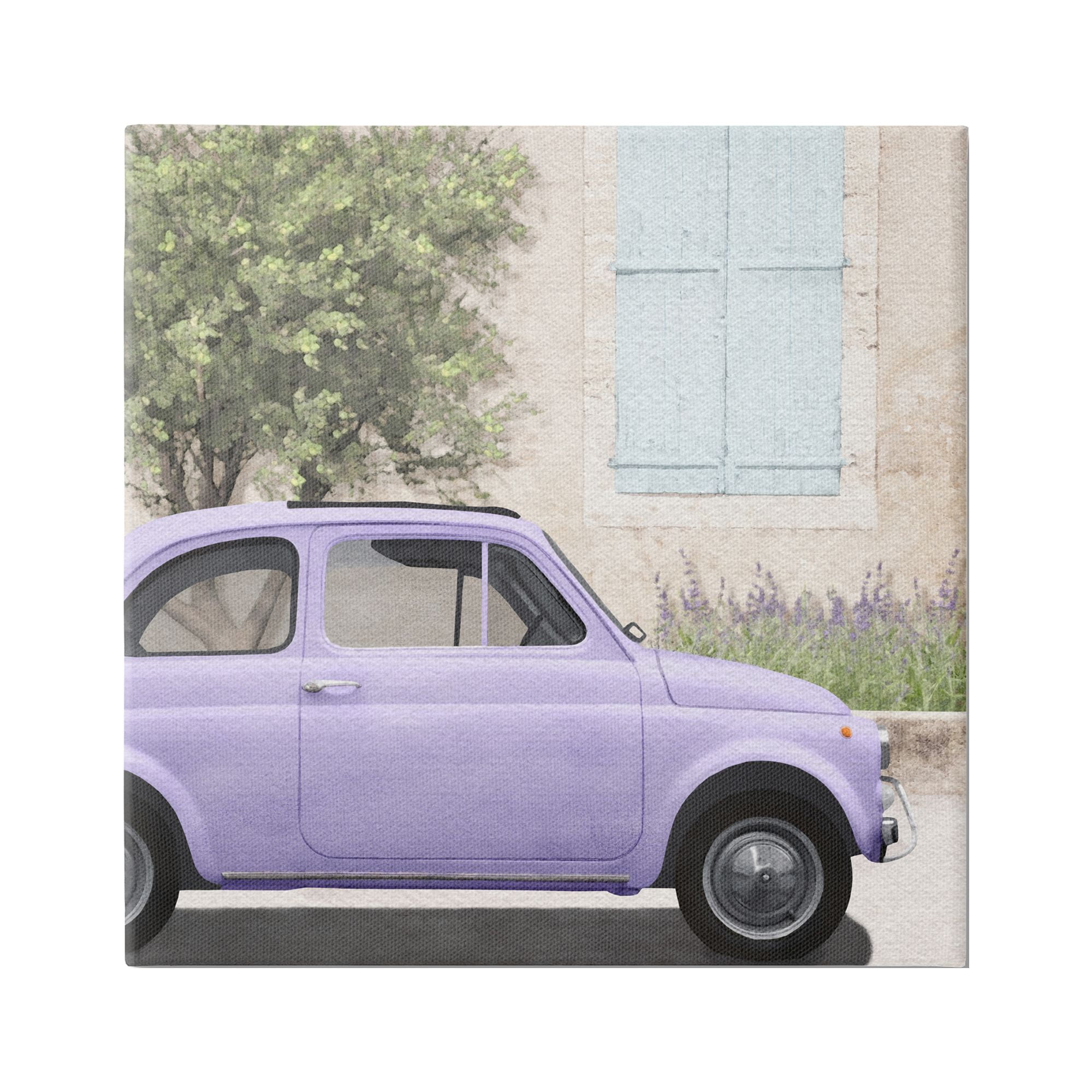 Stupell Industries Antique Purple Buggy Transportation Painting Gallery Wrapped Canvas Print Wall Art, 36 x 36