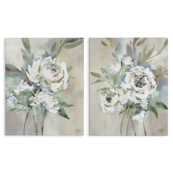 Stupell Industries Traditional Antique Rose Bundles 2pc Canvas Art Set, 24 x 30 each, by Nina Blue