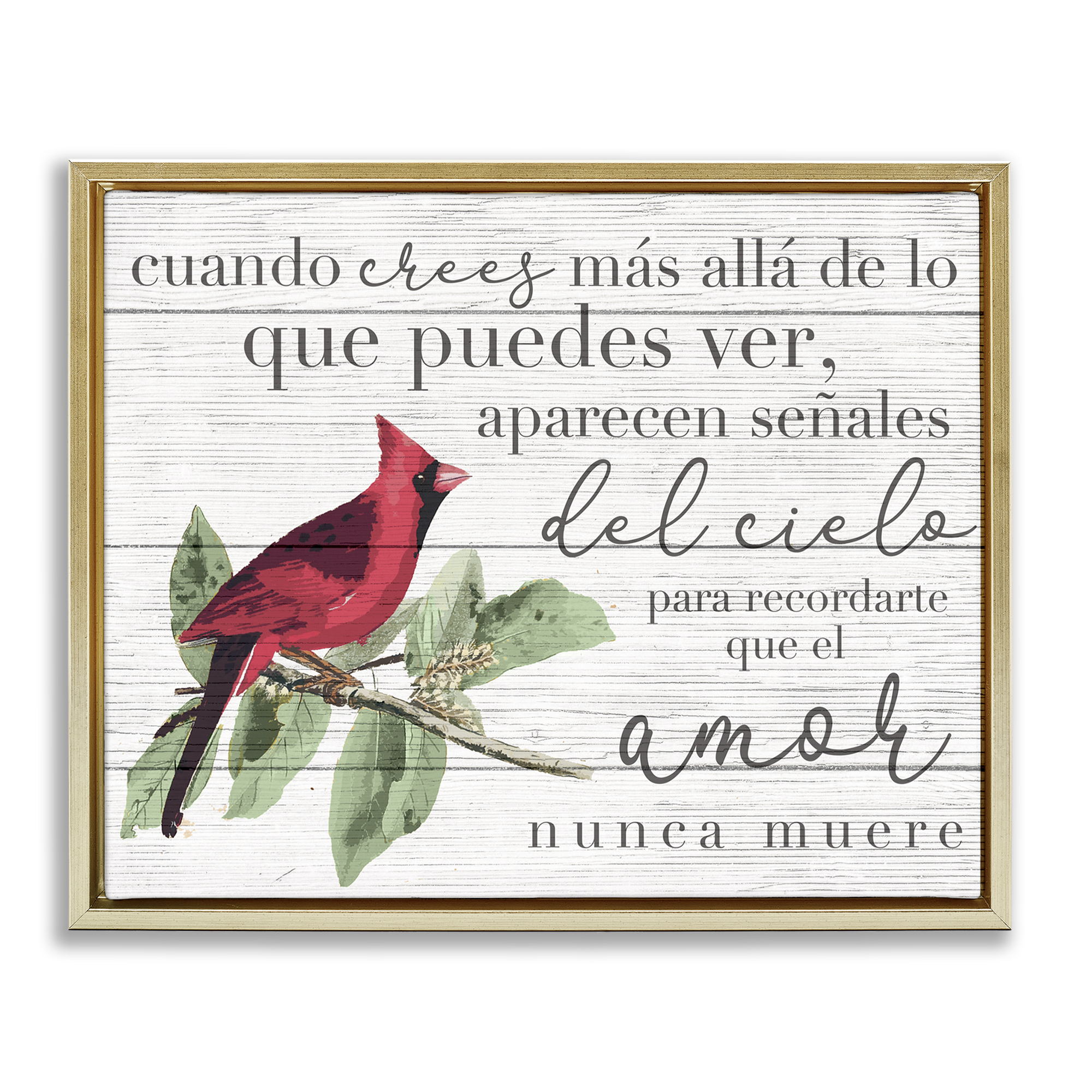 Stupell Industries Aparecen Señales del Cielo Inspirational Quotes & Sayings Painting Gold Floater Framed Art Print Wall Art, 31 x 25