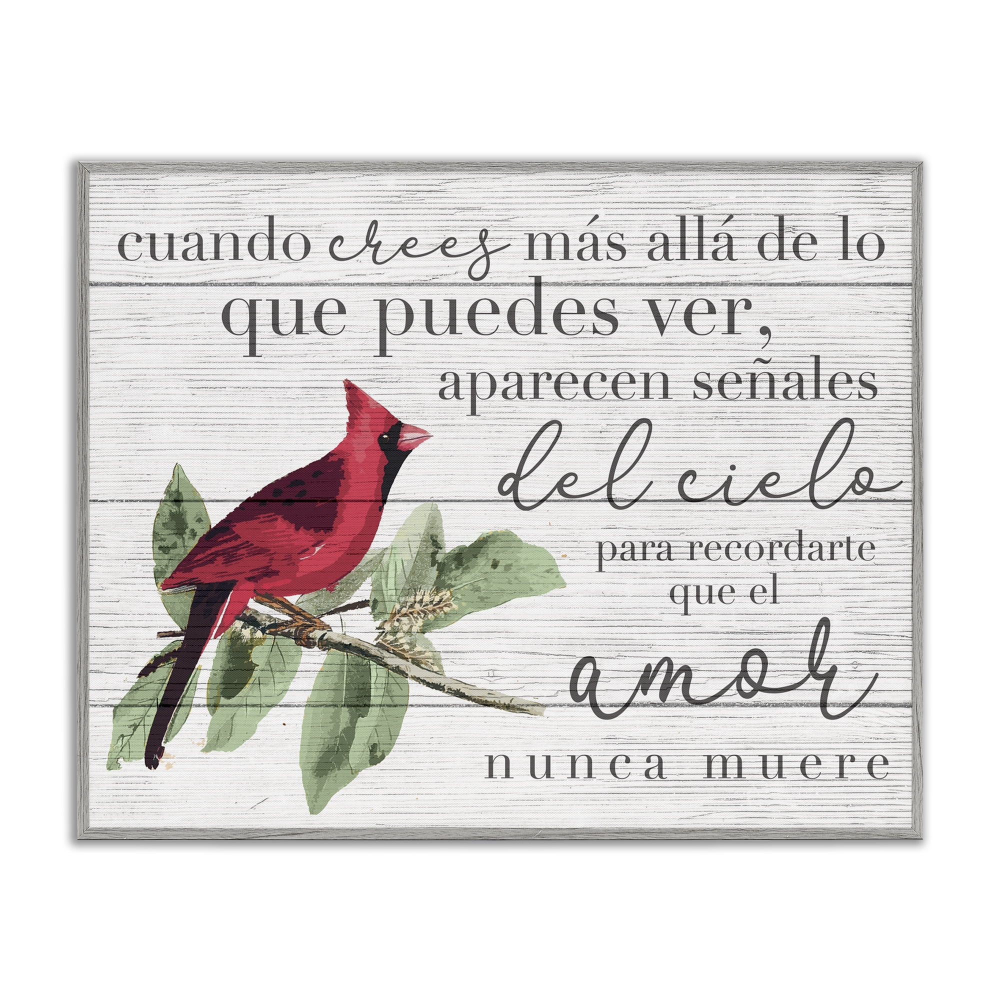 Stupell Industries Aparecen Señales del Cielo Inspirational Quotes & Sayings Painting Gray Framed Art Print Wall Art, 30 x 24