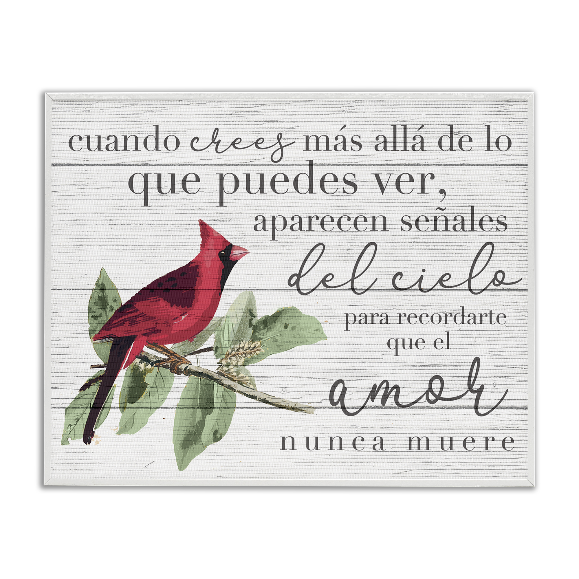 Stupell Industries Aparecen Señales del Cielo Inspirational Quotes & Sayings Painting White Framed Art Print Wall Art, 30 x 24