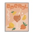 thumbnail image 1 of Stupell Industries Glam Aperol Spritz Typography Gray Framed Giclee Art, 24 x 30, by Anna Quach, 1 of 8