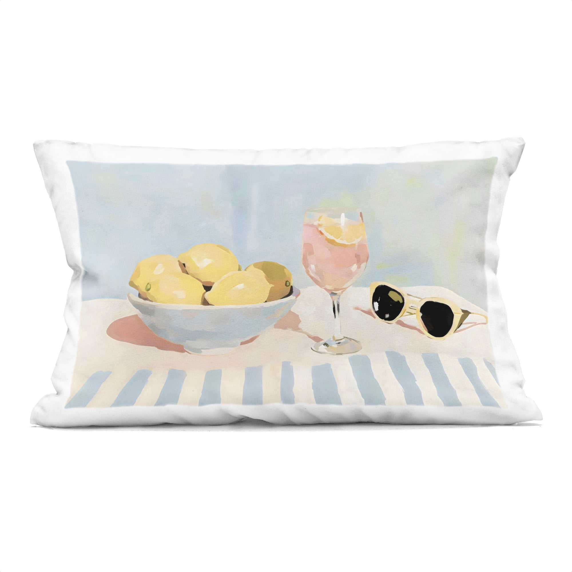 Stupell Industries Aperol & Summer Lemons Decorative Printed Throw Pillow, design by Sisi and Seb, 14 x 7 x 20