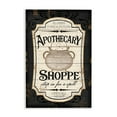 thumbnail image 1 of Stupell Industries Apothecary Shoppe Spooky Halloween Sign Witch Potion Cauldron, 13 x 19, Design by Jennifer Pugh, 1 of 5