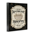 thumbnail image 1 of Stupell Industries Apothecary Shoppe Spooky Halloween Sign Witch Potion Cauldron, 16 x 20, Design by Jennifer Pugh, 1 of 5