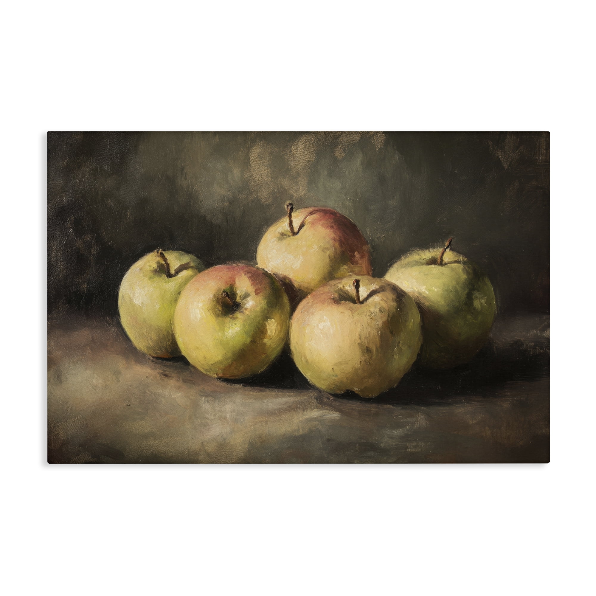 Stupell Industries Apples in Soft Shadow Canvas Wall Art, design by Petal Prints Design